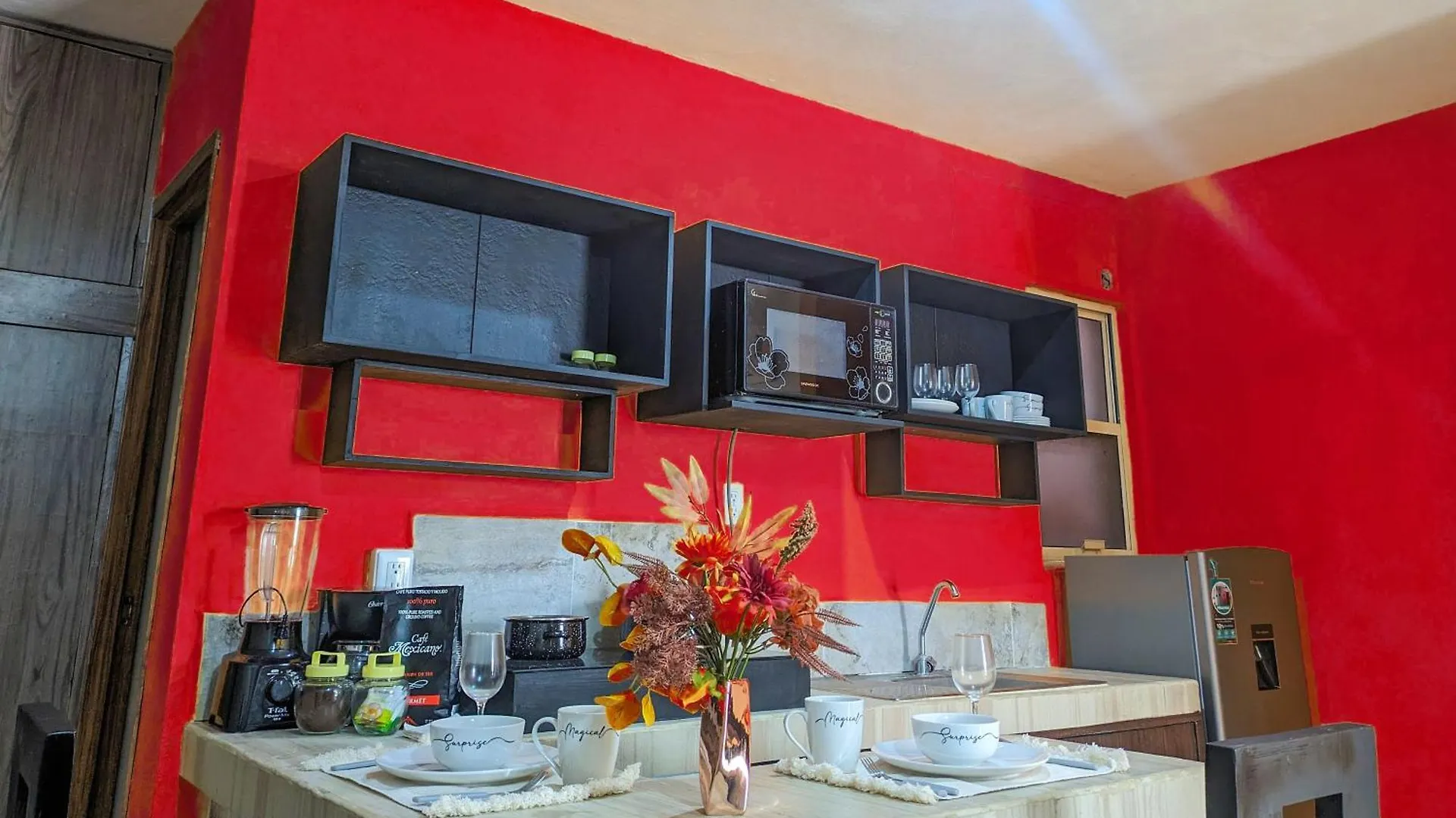 Apartment A7 Romantic Beachside Escape Kyoto Theme Memory Foam King Bed Kitchen Ac Playa del Carmen Mexico