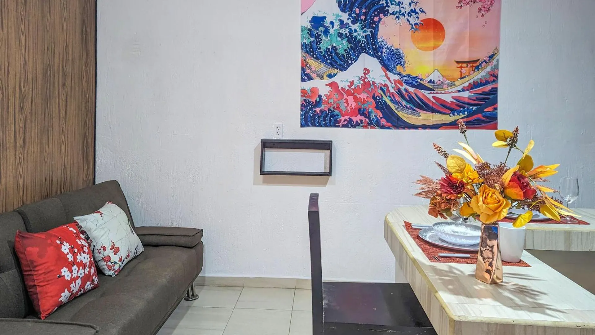 A7 Romantic Beachside Escape Kyoto Theme Memory Foam King Bed Kitchen Ac Playa del Carmen 0*,